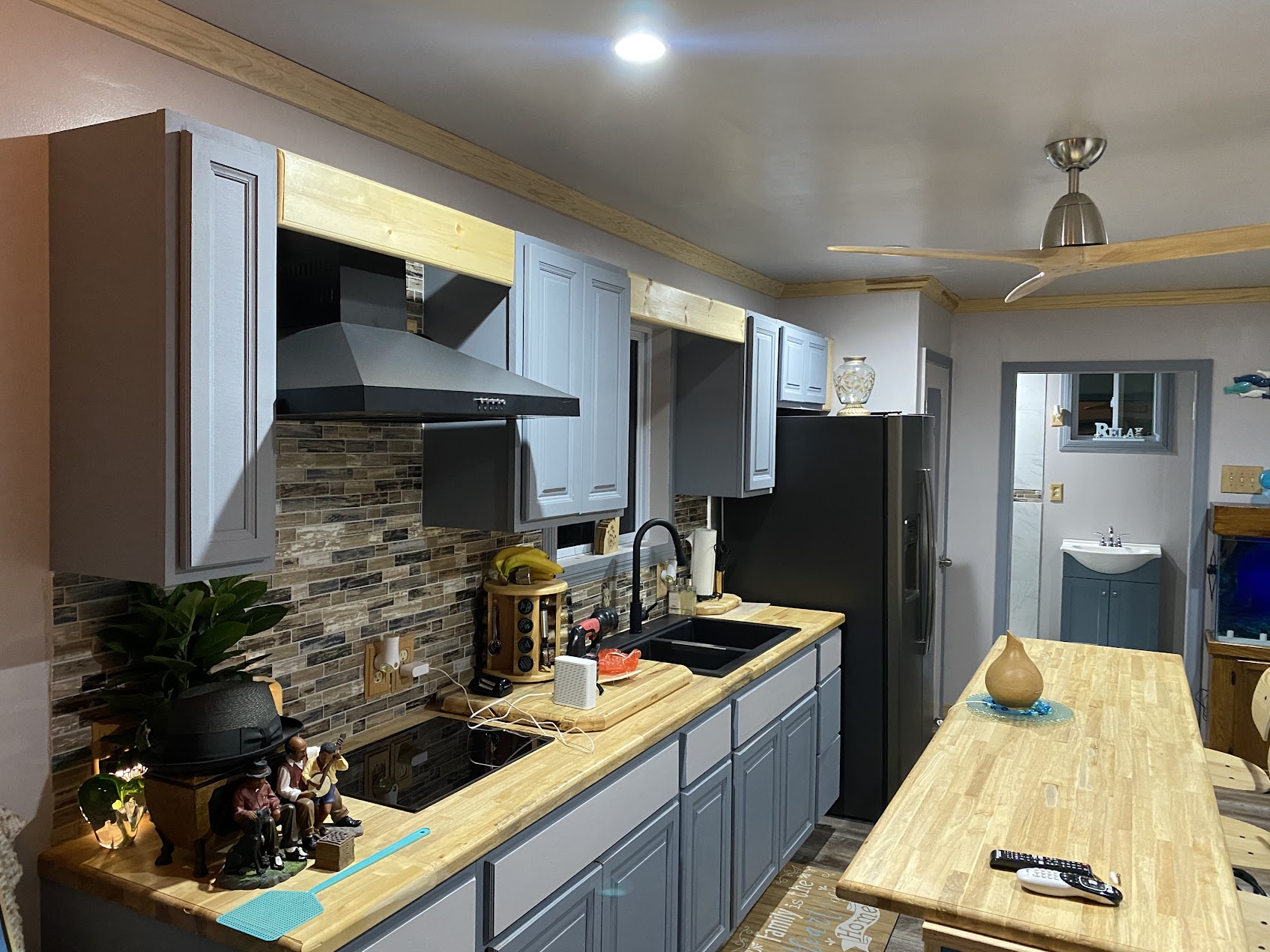 New lighting in a kitchen